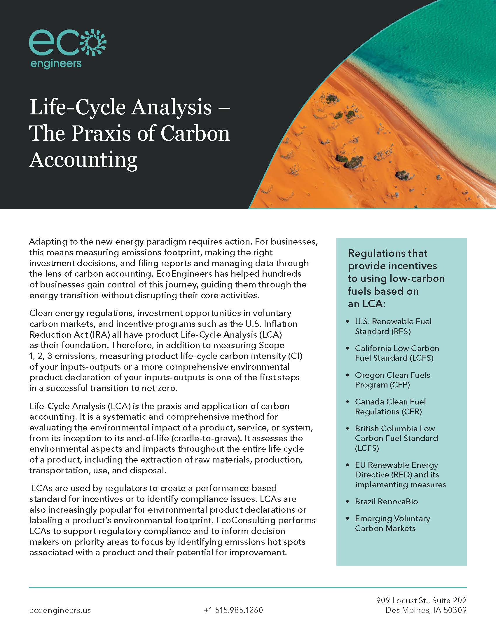 Life Cycle Analysis The Praxis Of Carbon Accounting Ecoengineers